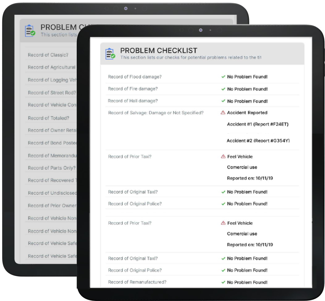 Problem Checklist