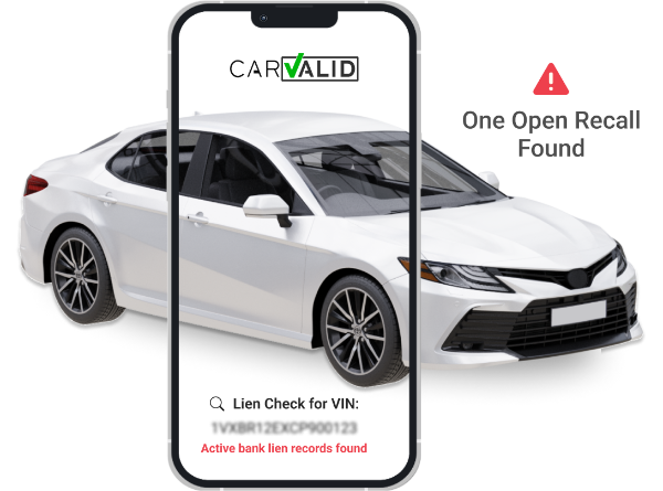 Instant Vehicle Lien Check at CarValid